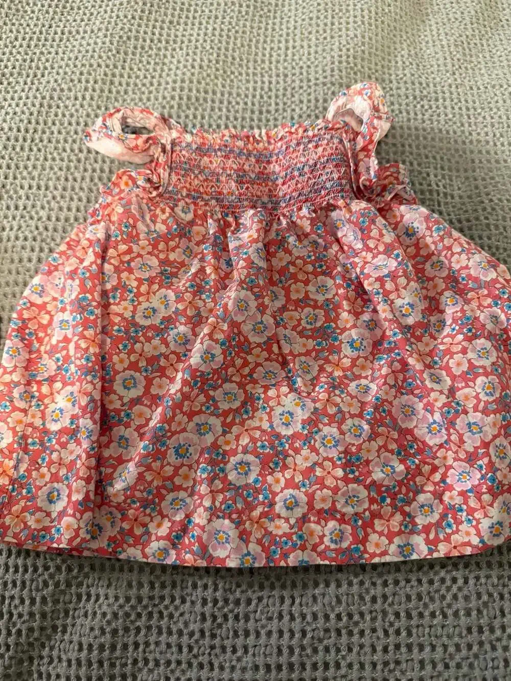 Doña Carmen Baby & Kids Floral Smocked Top and Bloomer Set